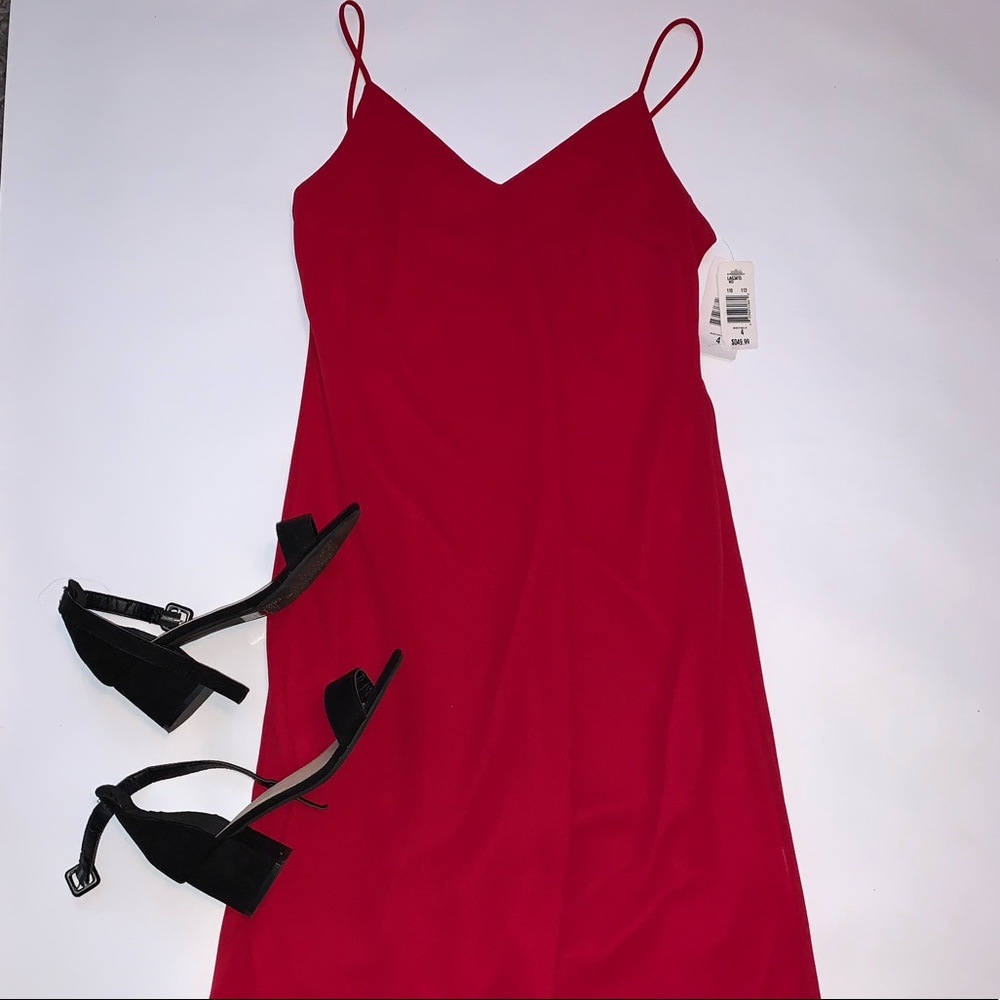 NWT VINTAGE RED DRESS by LORI ANN MTL